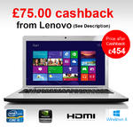 Lenovo Z580 M81KKUK 3rd Gen Gaming Laptop Core i5-3230M 8GB 1TB HDMI Windows 8